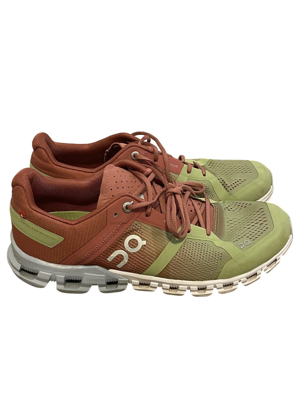 On CloudTec Shoes Womens Size 7.5 Green Orange Colorblock Running Sneakers